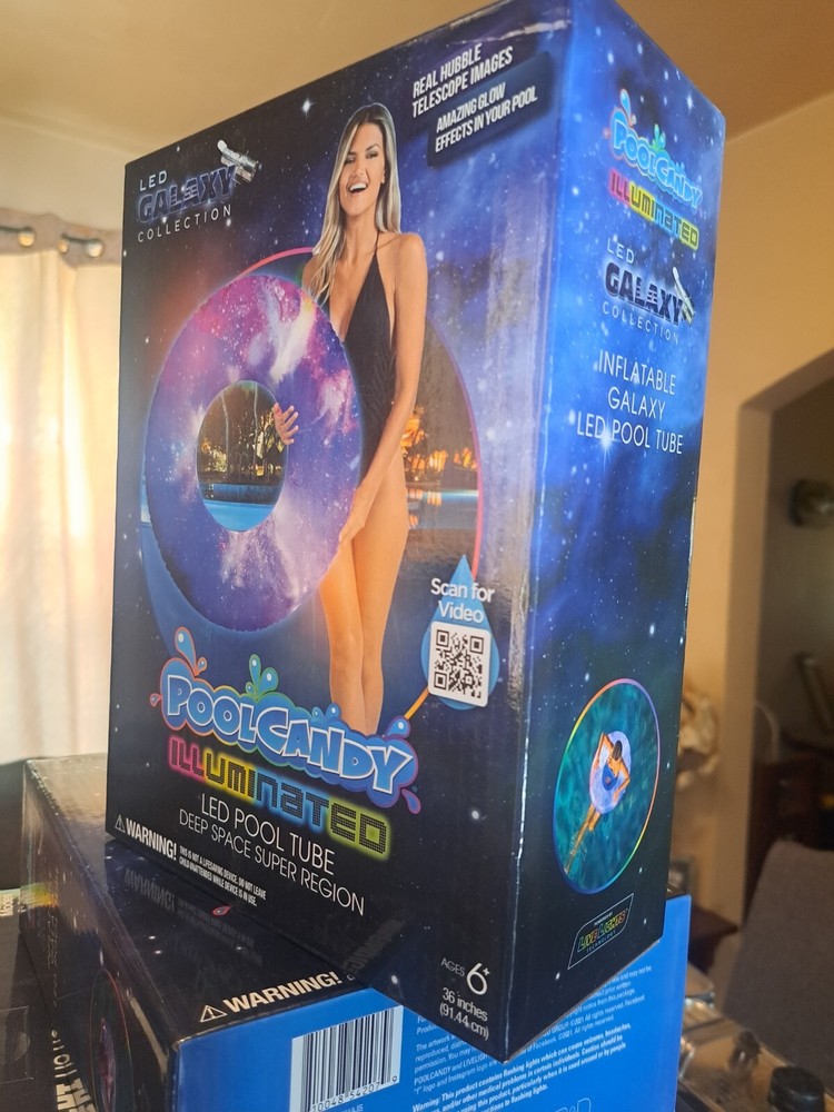 Pool Candy Illuminated LED Pool Tube. 36" Deep Space Super Region.