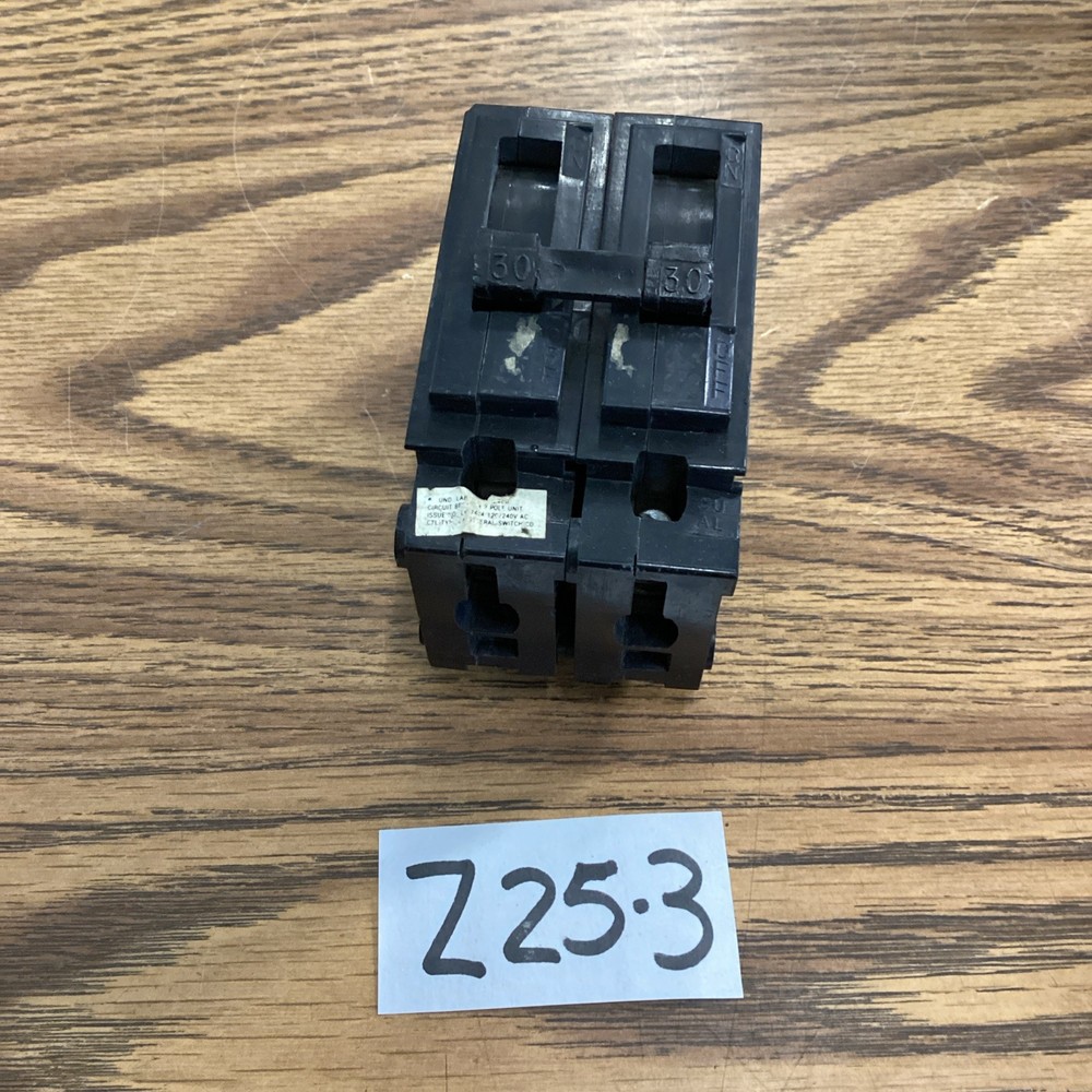 General Switch GA230 30 Amp 2 Pole Circuit Breaker Used