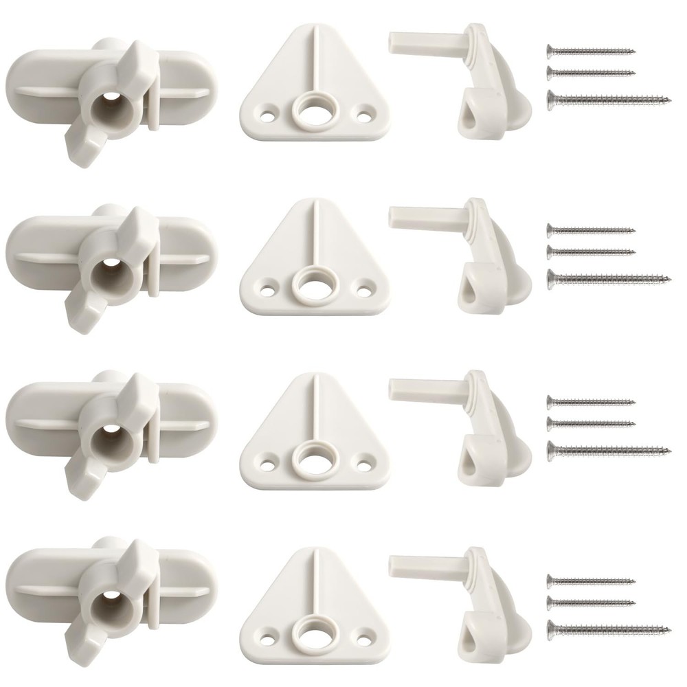 4 PCS Pontoon Gate Latch Replacement Kit Fits 11.25 Inch Square Frame Tool