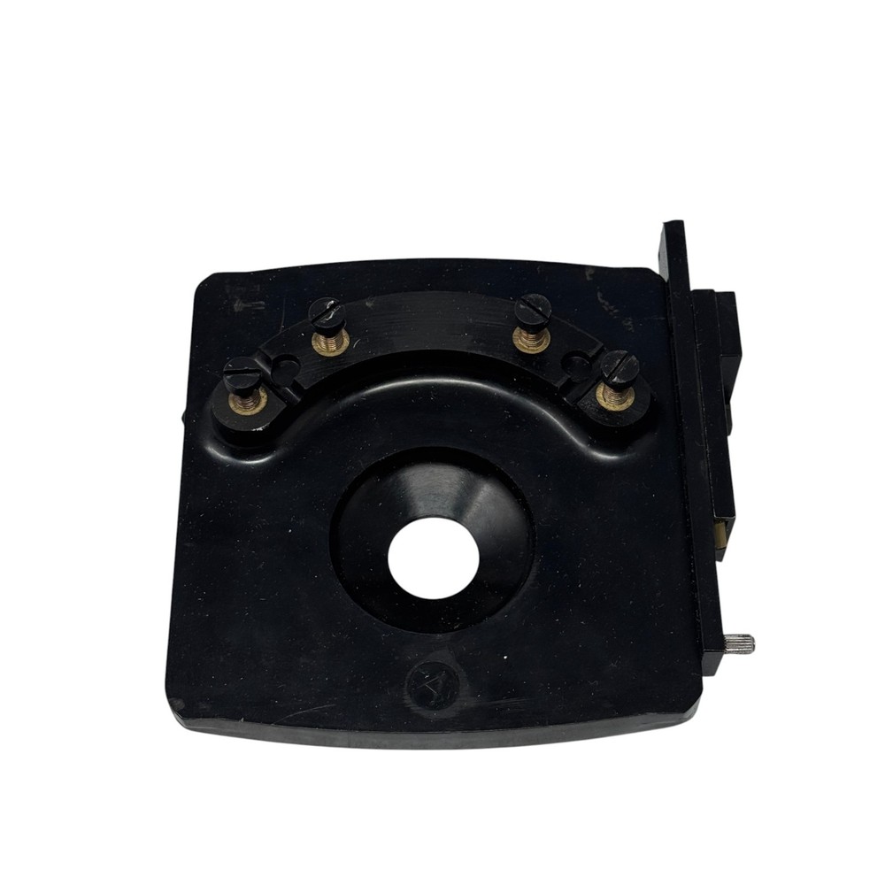 Universal Microscope Mechanical Stage – Adjustable XY Specimen Holder – Black