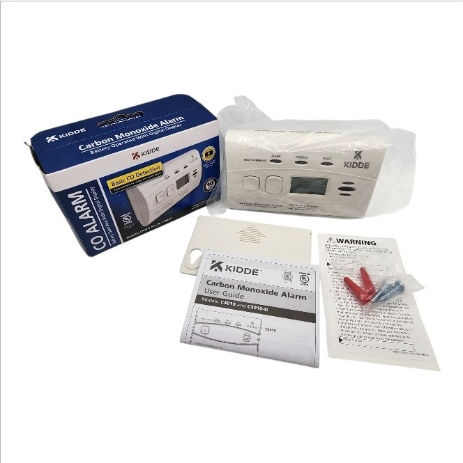 Kidde Carbon Monoxide Alarm Battery Powered Digital Display C3010D