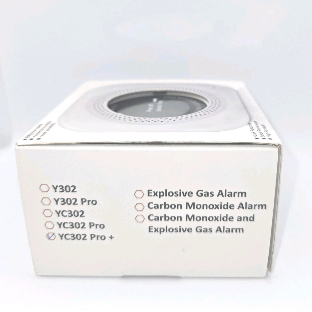 Techamor Carbon Monoxide And Explosive Gas Detector YC302-Pro Open Box White Rap