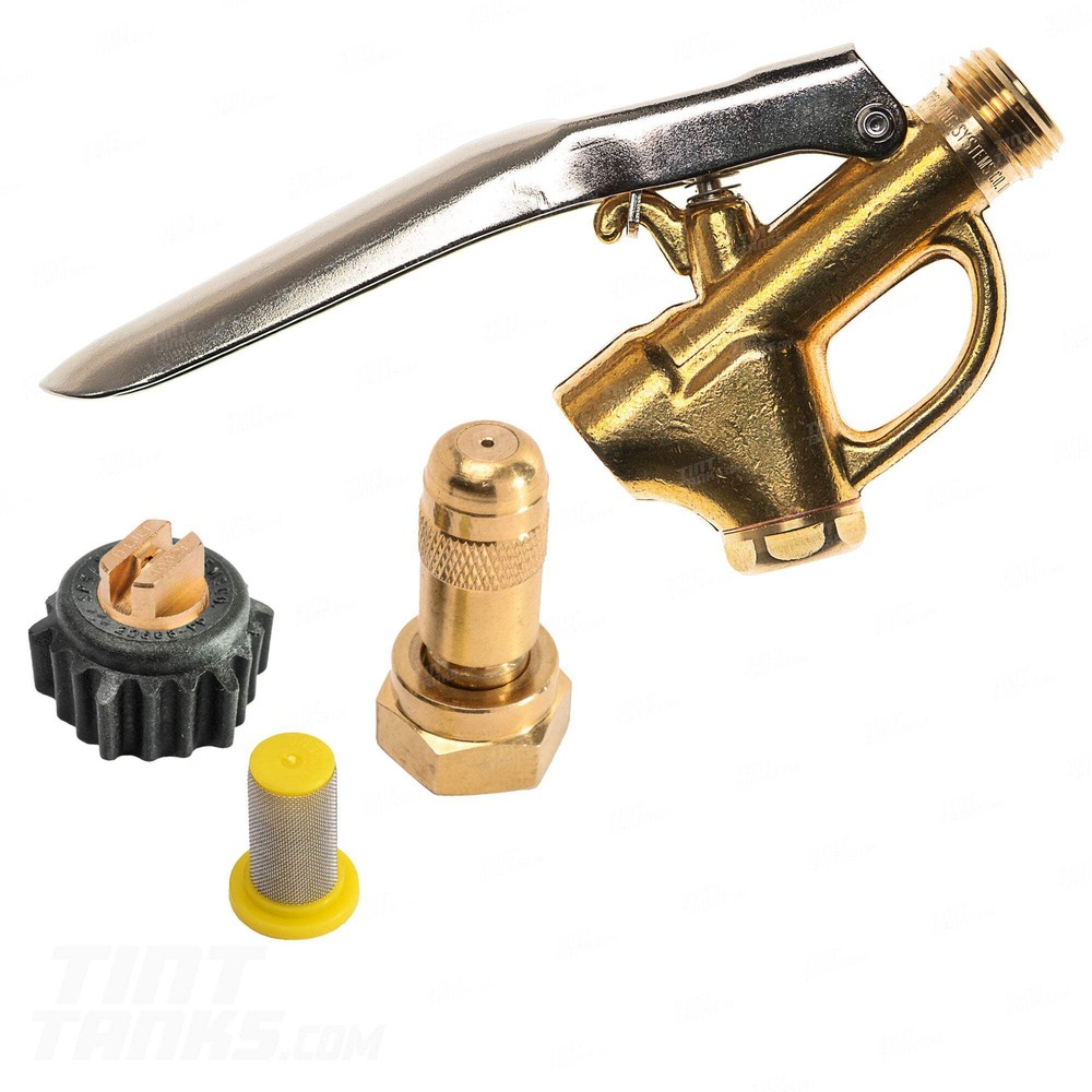 Heavy Duty Brass Spray Gun with Filter and Nozzle Set