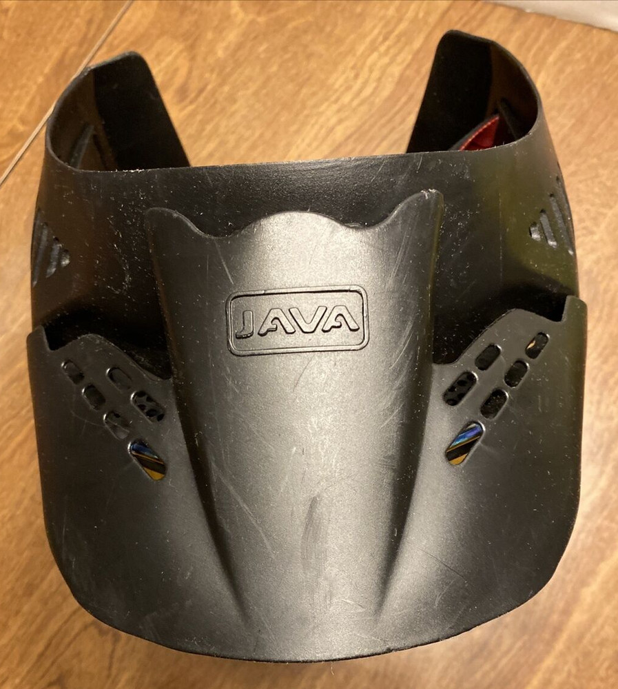 JAVA Paintball Mask Guardian Black Face Semi-Mirrored Thermal Lens Shield *READ*