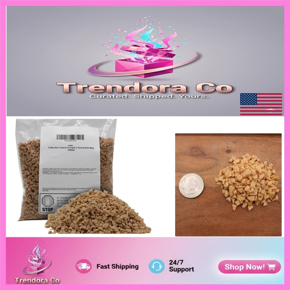Artisan Coarse Ground Toffee Bits 1 Pound - Elevate Your Baking Creations