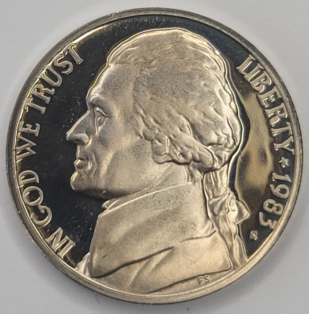1983 S Gem Proof DCAM Jefferson Nickel