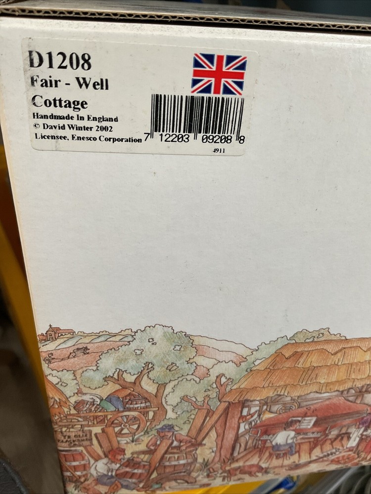 Fair - Well - 2002 David Winter Cottages - Includes Original Box & COA