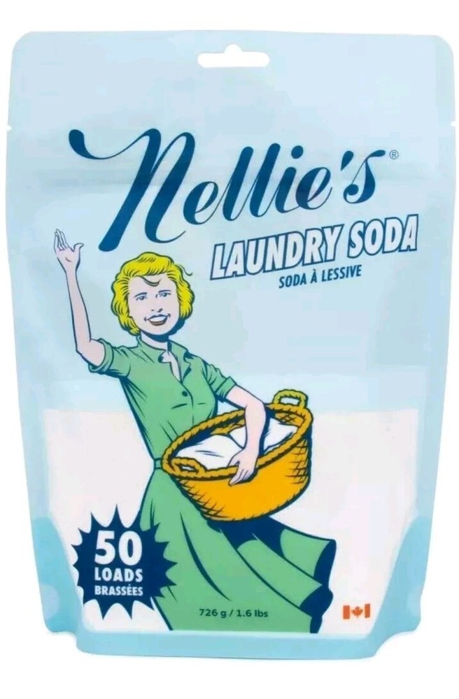 Nellie's 50 Load Bag Laundry Soda-NEW