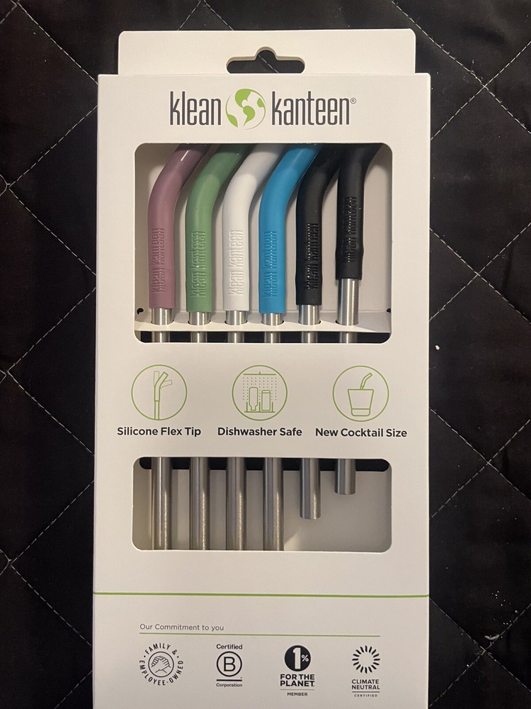 Klean Kanteen Stainless Steel Drinking Straw 6 Pack Two