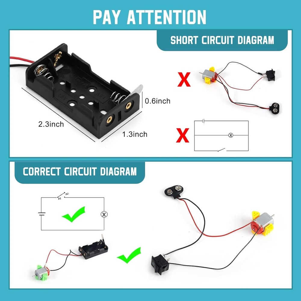 Complete 276PCS Electric Circuit Kit - High-Speed Motor & Versatile Components