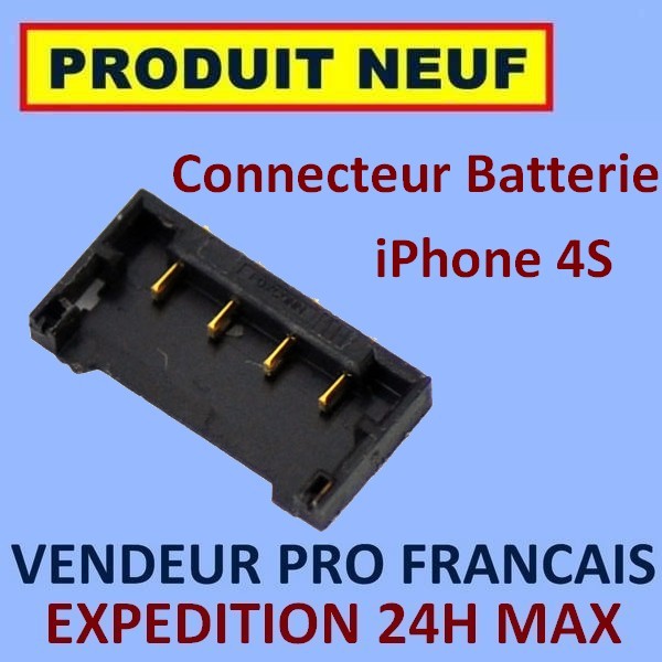 IPHONE 4S Motherboard Battery Socket Connector ✖ New Max ✖