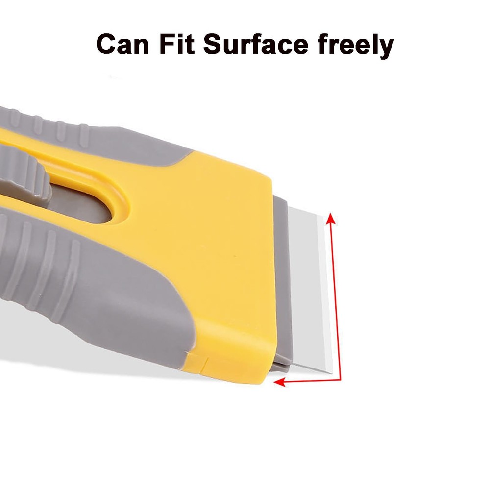 Razor Blade Scraper, Scraper Tool with 2 Pack Scrapers 20PCS Plastic Blades a...