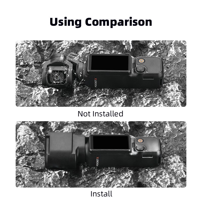 Black Lens Cap Protector for DJI Osmo Pocket 3 Camera Accessories Quick Release