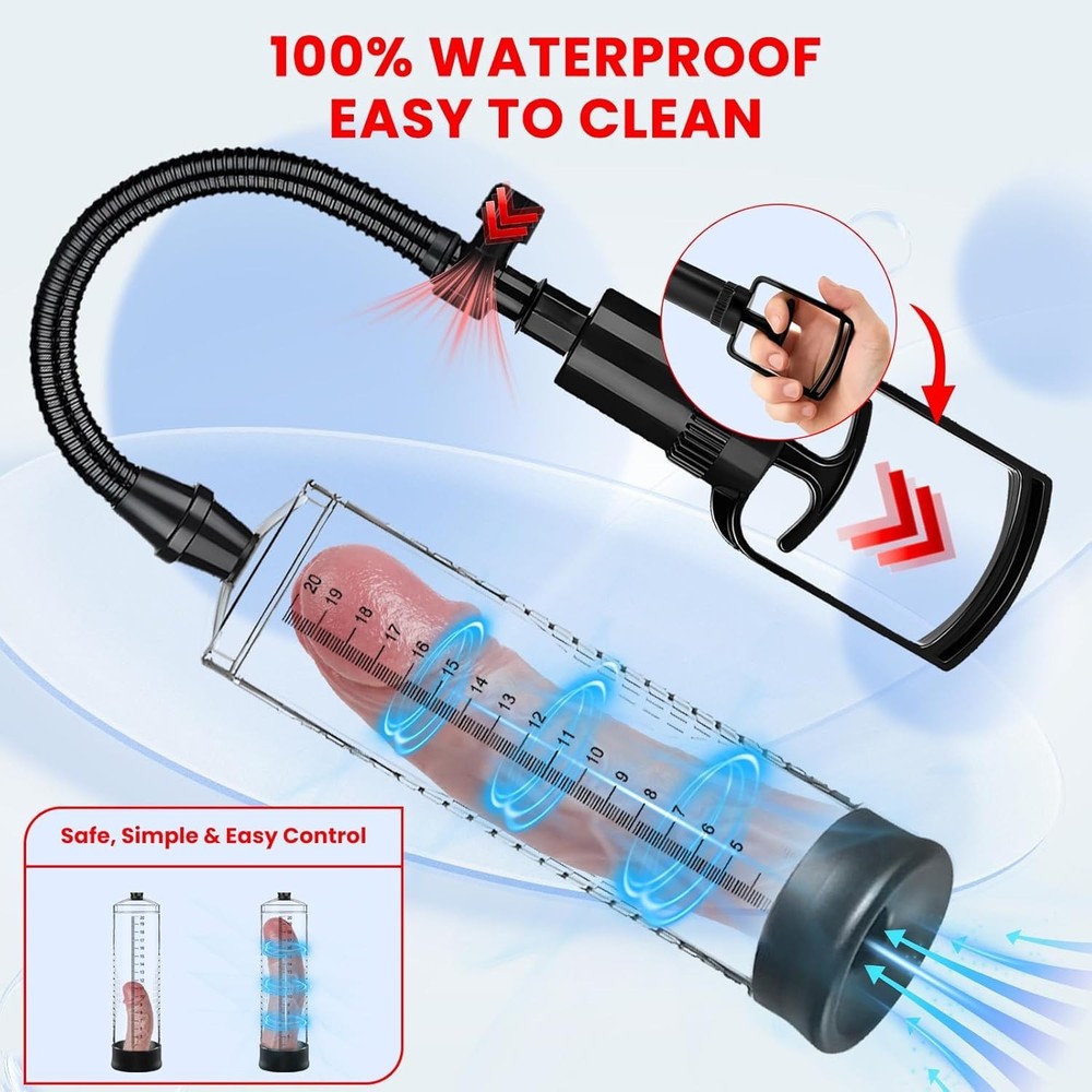 Effective Vacuum Enlarger for Men: Transparent Cylinder & Comfortable Silicone