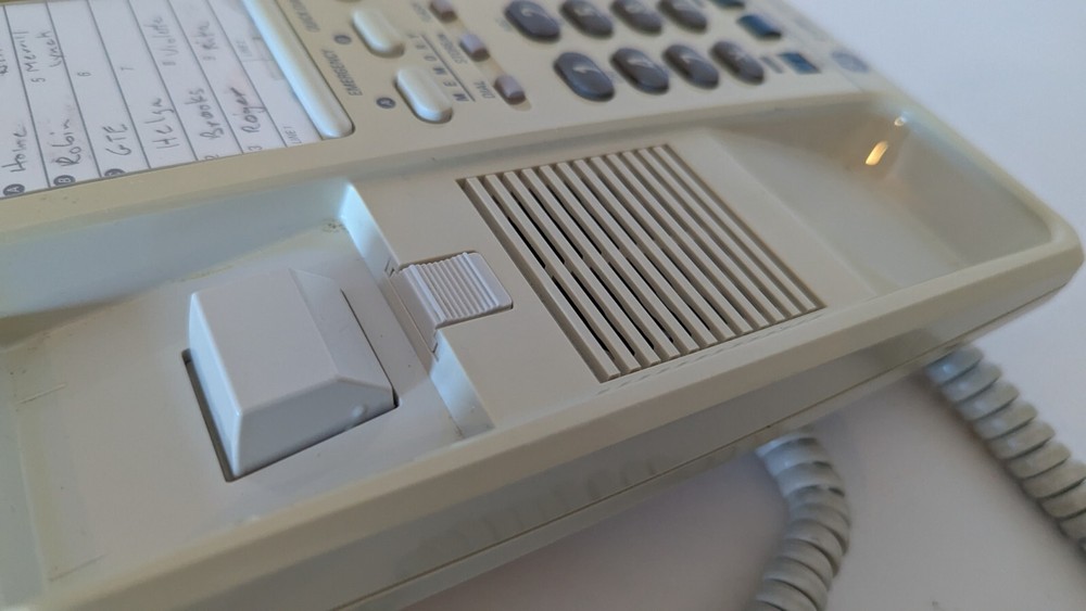 Vintage GE Beige Push Button 2-Line Phone 2-9420A (Untested, As Is)