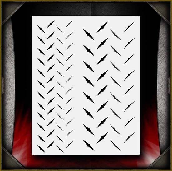 Diamond Plate Airbrush Stencil Template Airsick