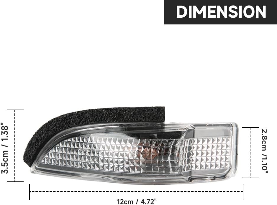 Front Left Side Wing Mirror LED Turn Signal Light Mirror Indicator Blinker Light