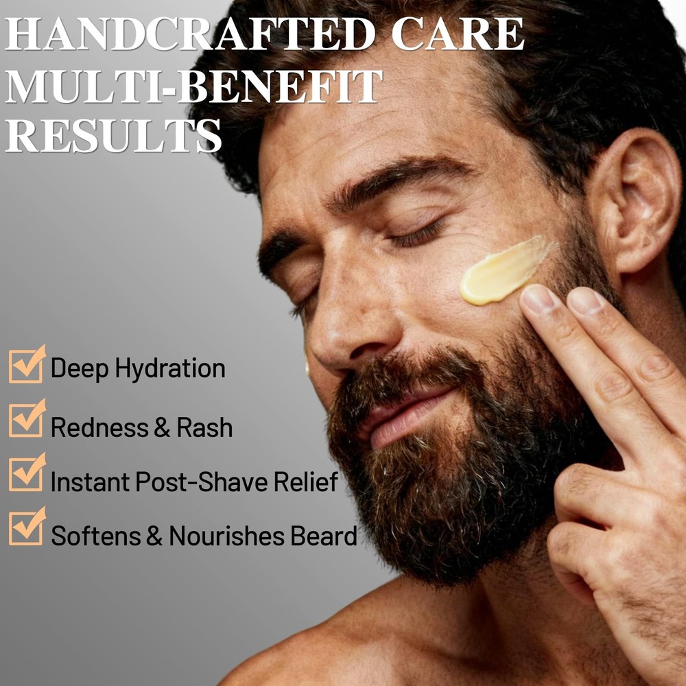 Grass-Fed Beef Tallow Balm for Men - Whipped Face Moisturizer...