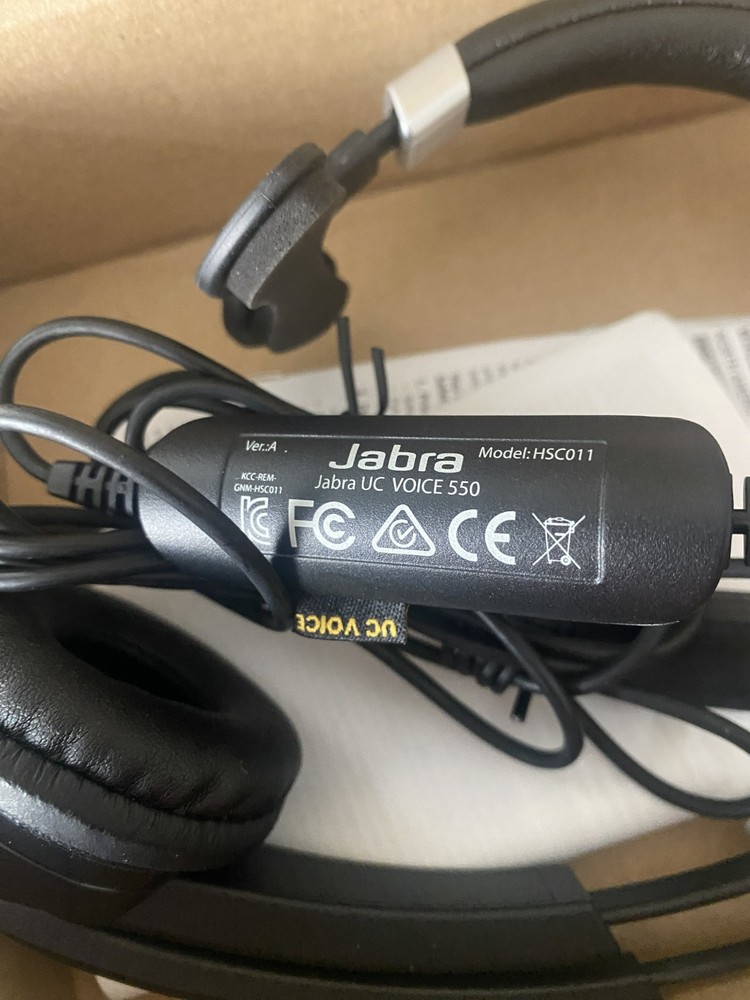 Jabra UC Voice 550 MS Mono Headset (Black)