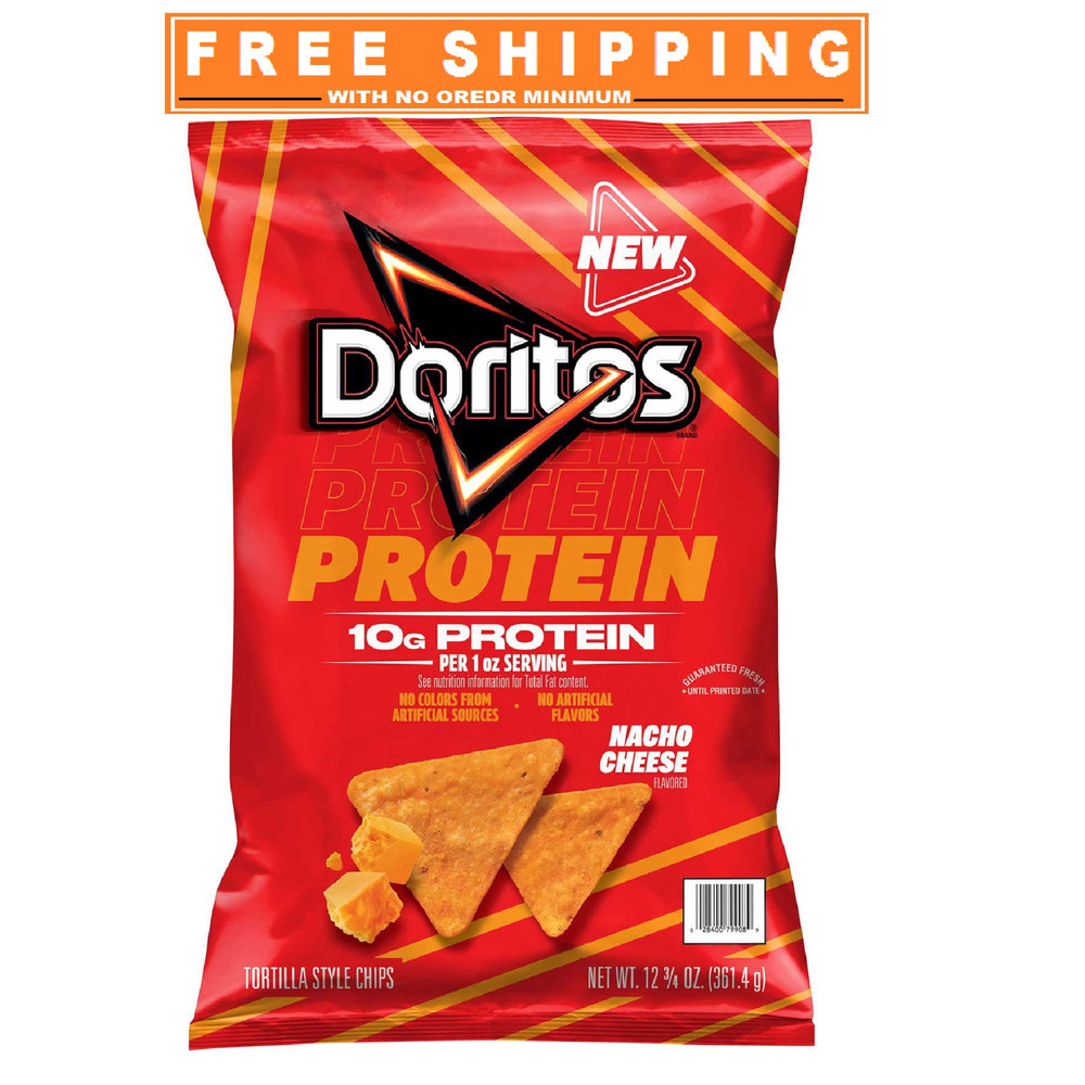 Doritos Protein Nacho Cheese Tortilla Chips, 12.75 oz.
