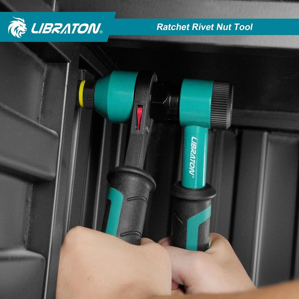 Rivet Nut Tool, Rivnut Tool, Professional Ratchet Nutsert Tool Kit, Nutsert Gun