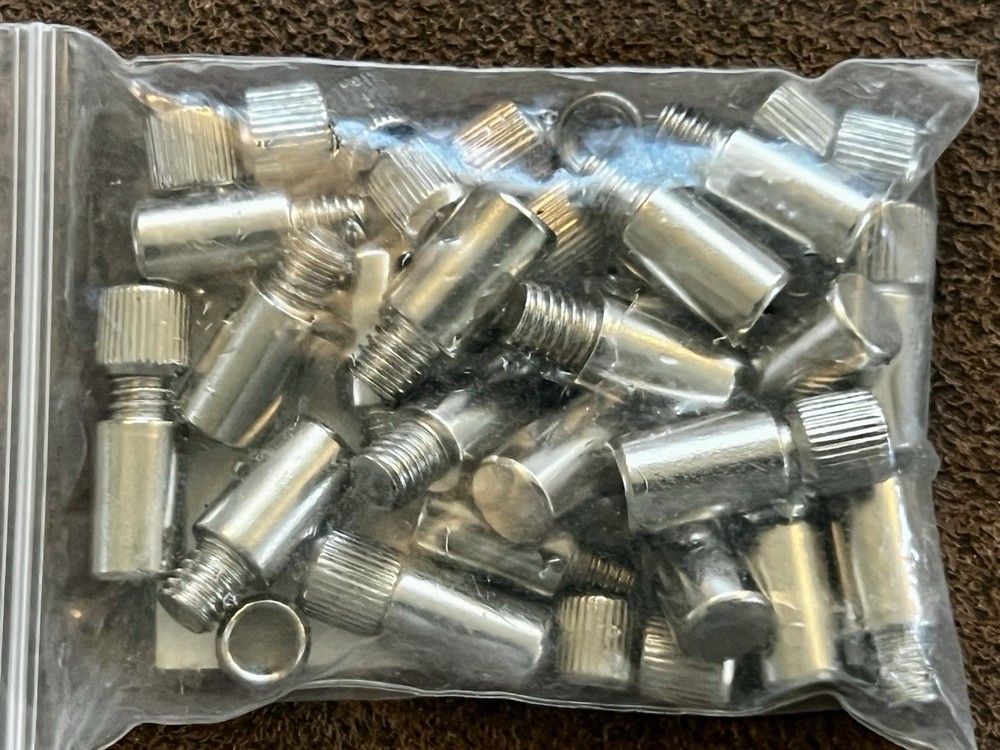 Caishun 20PCS 7.7mm Silver Zinc Alloy Shelf Support / Column Support Pins