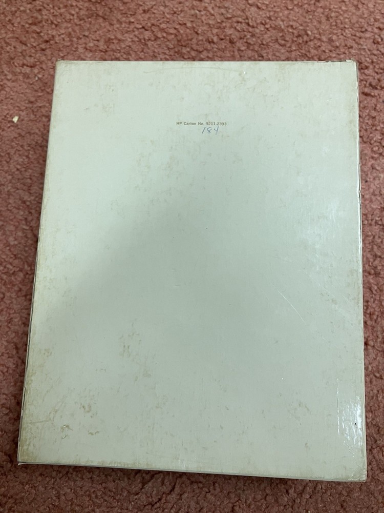 HP-67 CALCULATOR PROGRAMMING PAD AND ORIGINAL BOX - ONLY