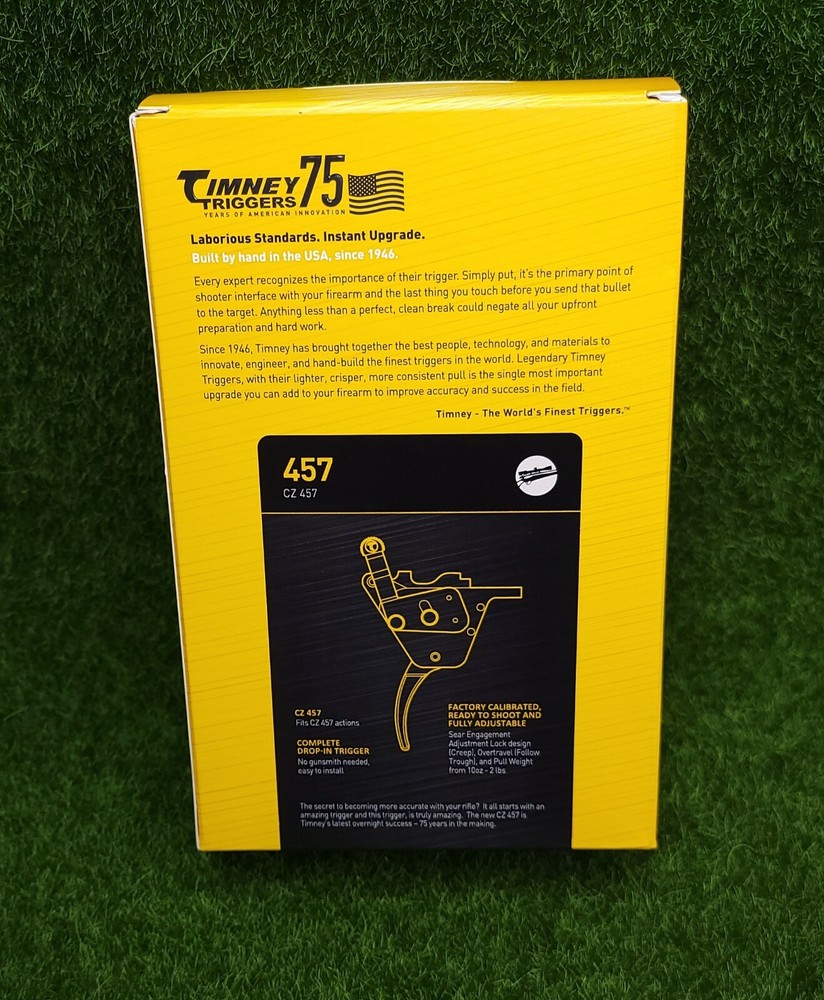 Timney Drop-In Trigger for CZ457 Rimfire Adjustable *10oz - 2lbs* Pull - 457