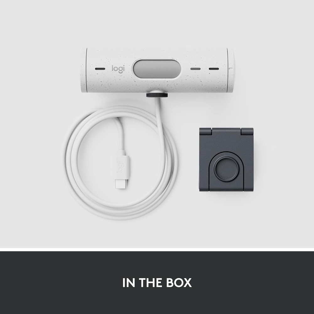 Logitech Brio 500 Full HD Webcam USB-C Cable - Off White