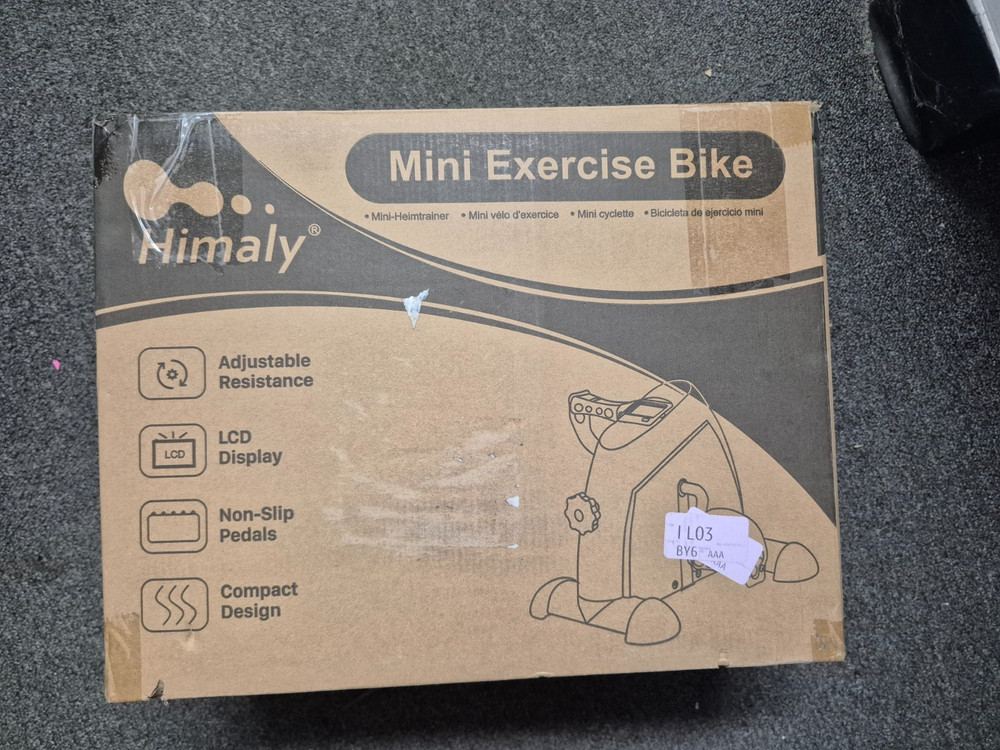 Himaly Mini Exercise Bike Compact Portable Pedal Exerciser with LCD Screen