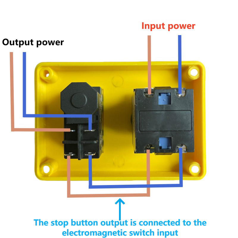 NVR Lockable Pushbutton Switch Suitable for Power Control in Workshops