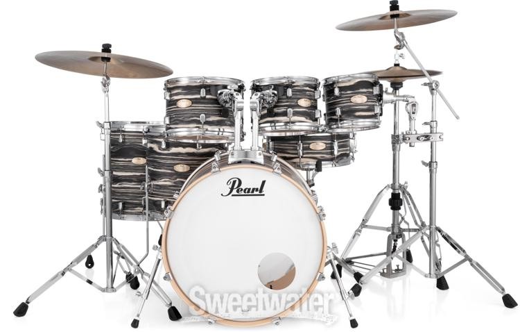 Pearl Decade Maple 7-piece Shell Pack - Black Satin Marble