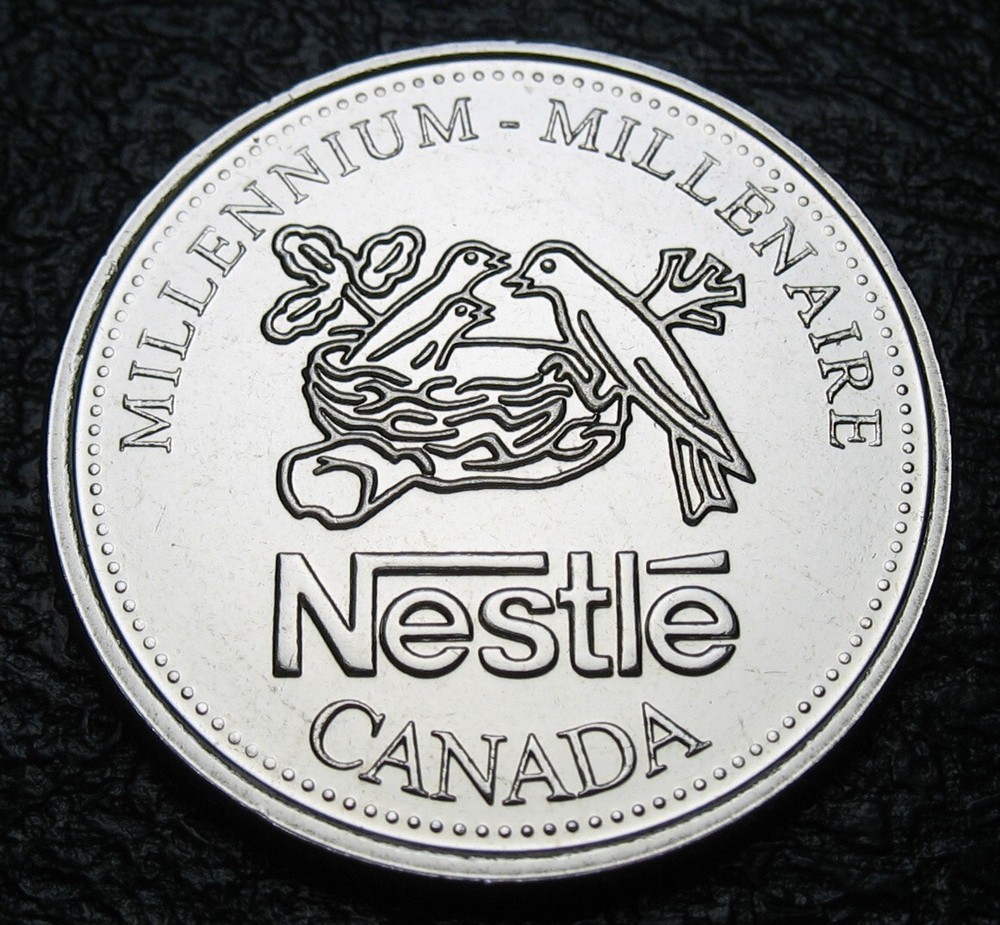 Canada 1999 Nestle Medallion ( 100% Nickel, Uncirculated )