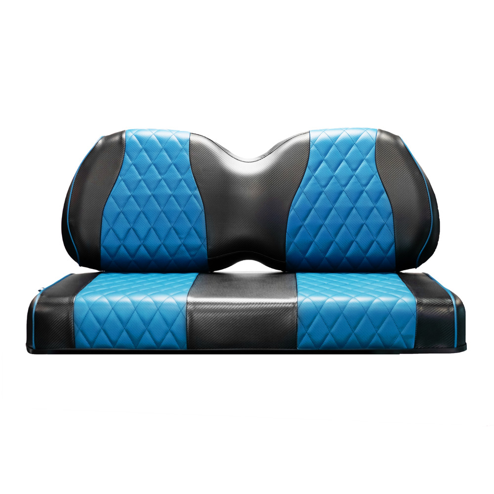 Evolution FRONT Diamond Stitch Golf Cart Seat Cover- SKY BLUE, 2PC