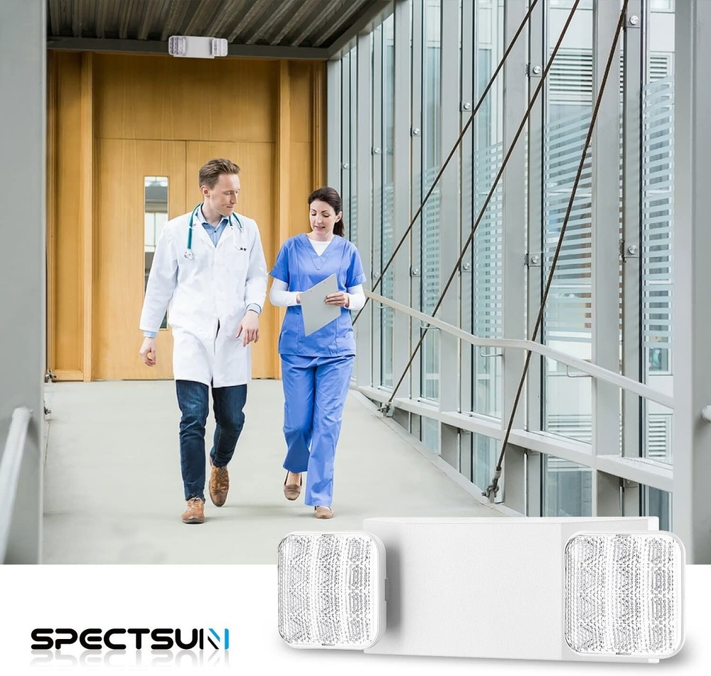 UL Listed 2 Packs Led Emergency Light Exit Sign Commercial Emergency Business.