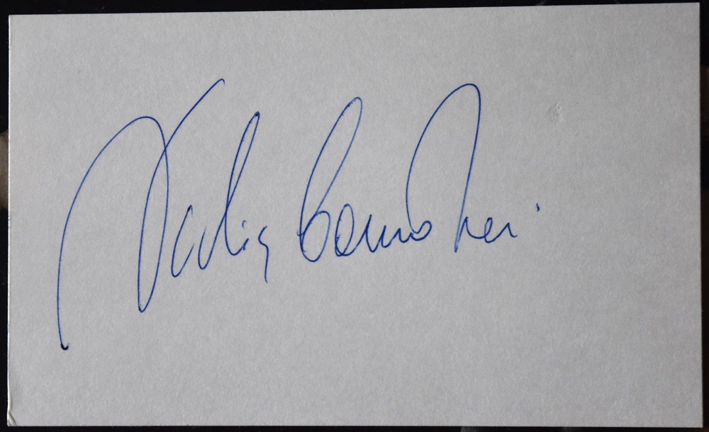 Nadia Comaneci Hand Signed Card