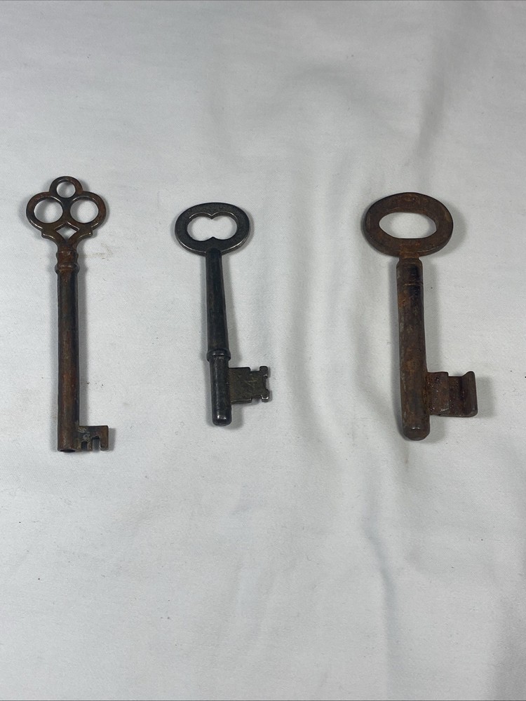 Three (3) Antique Skeleton Keys