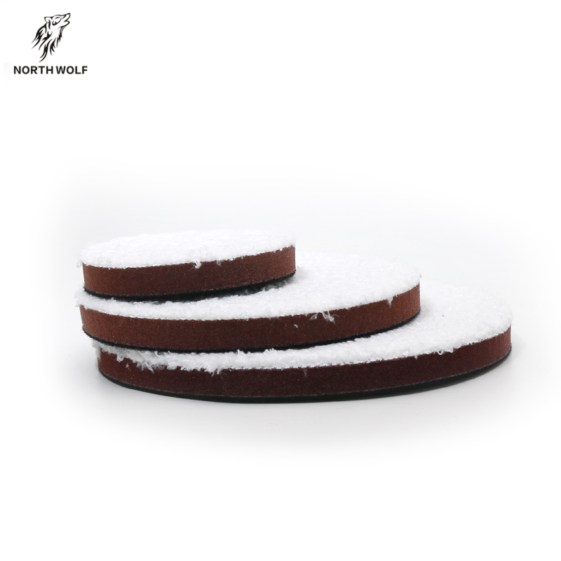 6"microfiber polishing buffing pads da rotary 2pc