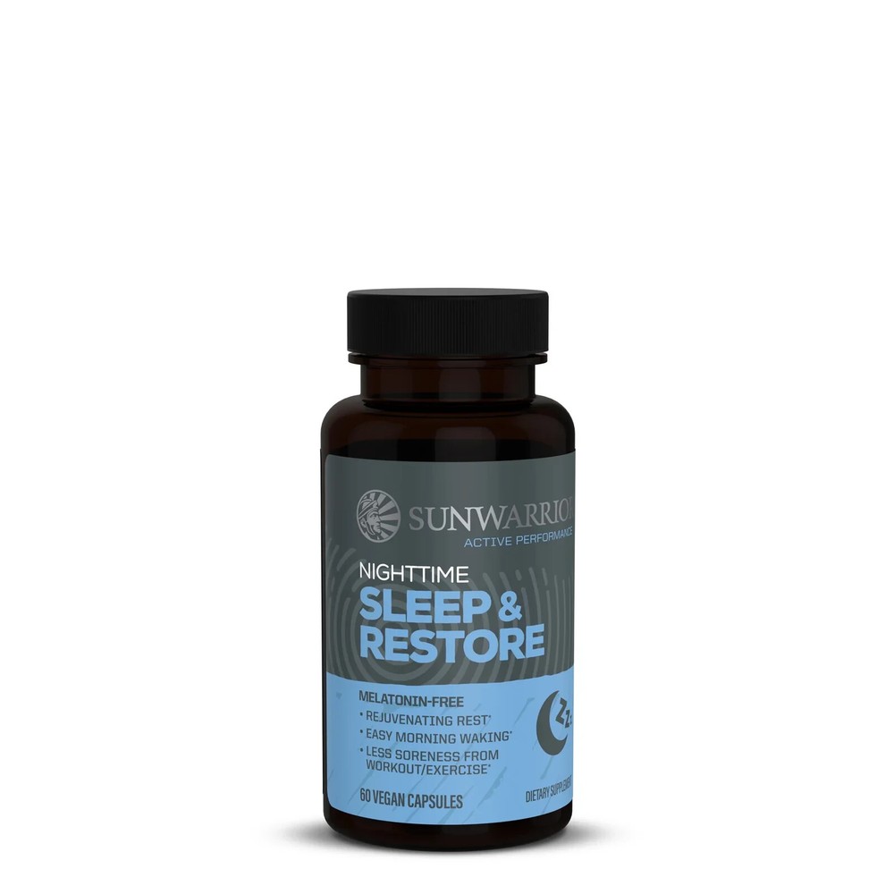 Sunwarrior Active Performance Nighttime Sleep & Restore - 60 Vegan Capsules