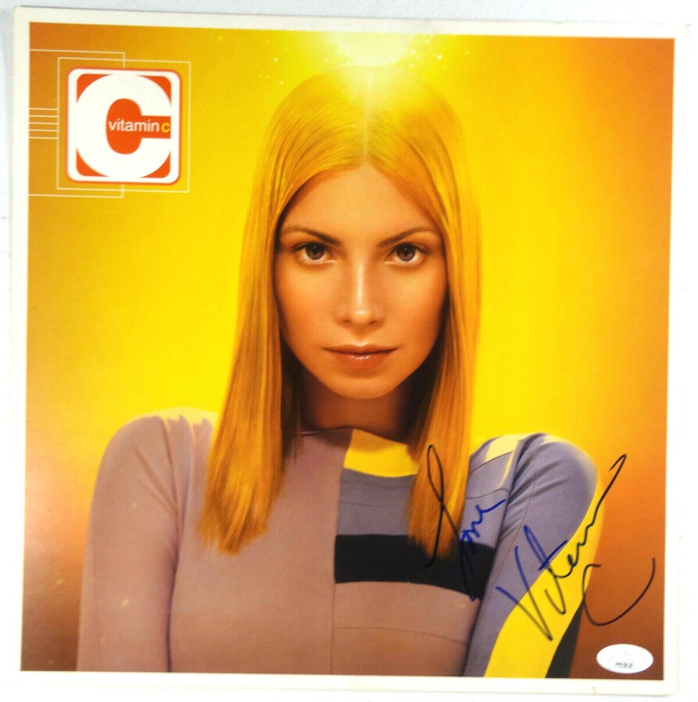 SIGNED VITAMIN C AUTOGRAPHED LP POSTER CERTIFIED AUTHENTIC JSA COA # PP95828