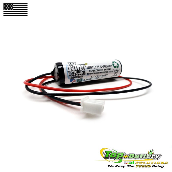 Replacement Battery For Unitech AA900mAh, CUSTOM 332, Emergency Light Qty.1