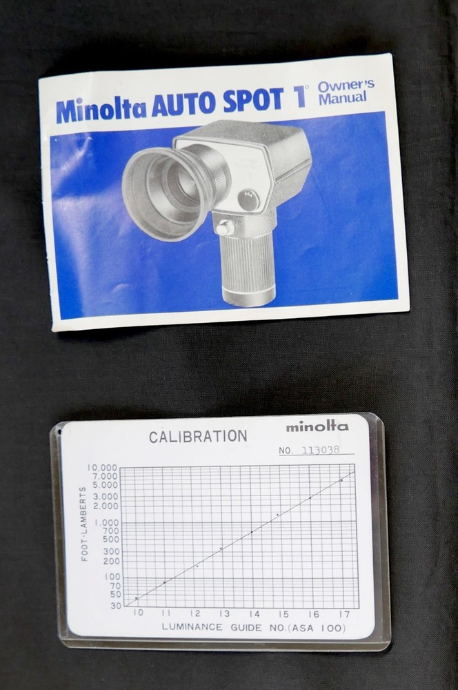 Minolta AutoSpot 1 Degree Light Meter