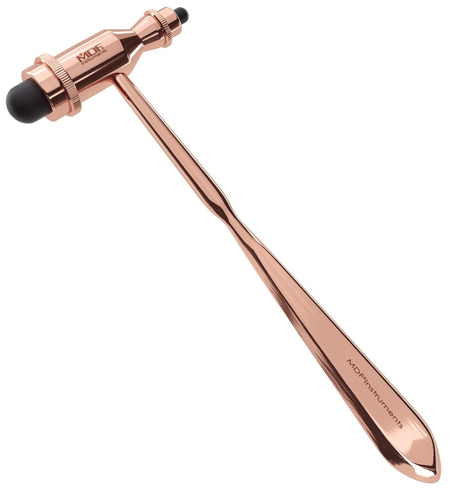 , Rose Gold Tromner Neurological Reflex Hammer with Pointed Tip Handle for Cu...