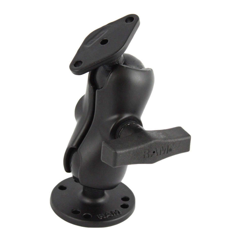 RAM-138U-B RAM Double Ball Mount with Diamond Plate Adap...