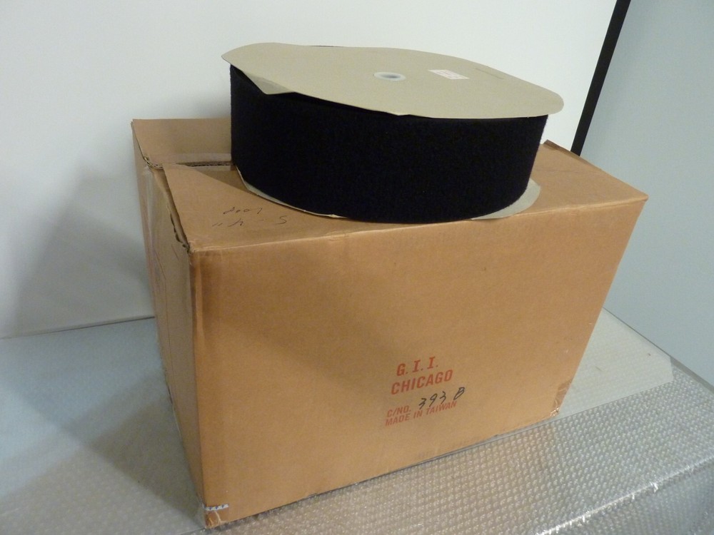 Sew-On Loop Tape Role Width-4" Black 50yard /150F per roll   (3054)