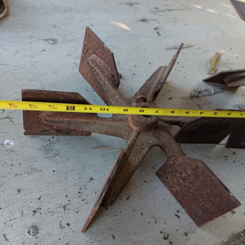 6 Blade radial fan wheel