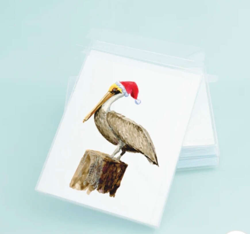 Christmas Pelican Note Cards
