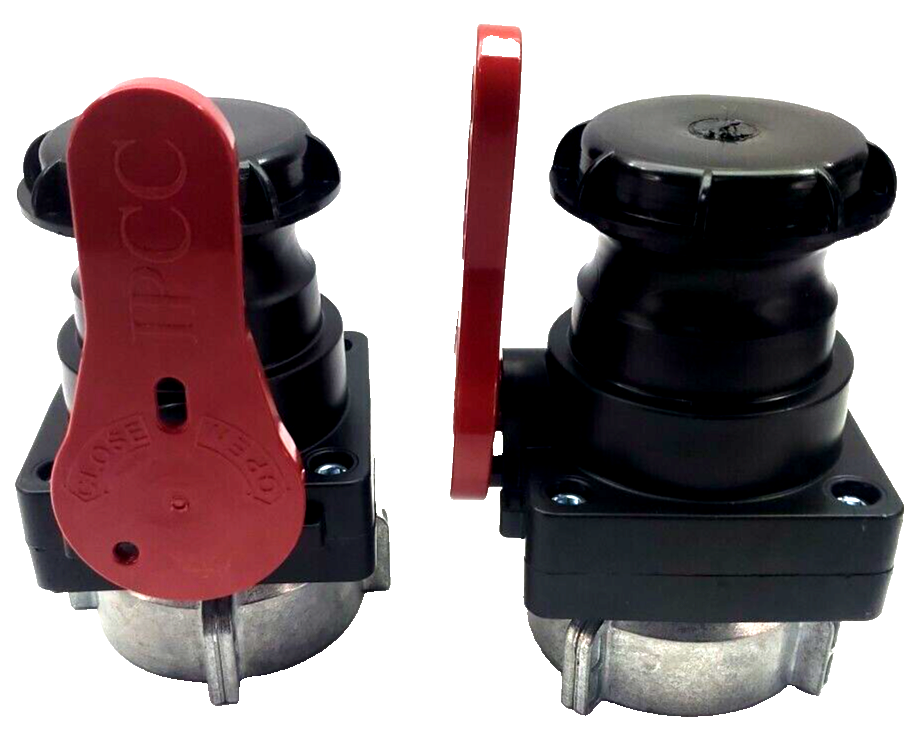 2 EA. IPCC Tote Tank 2-3/4" Coarse Thread Adapter Ball Valve Container 031522Ea