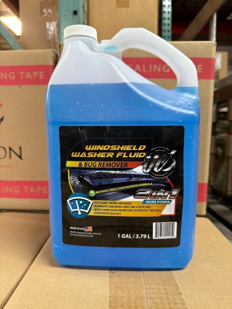 UCS Windshield Washer Fluid 2-in-1 Bug Remover – Ready to Use Formula R