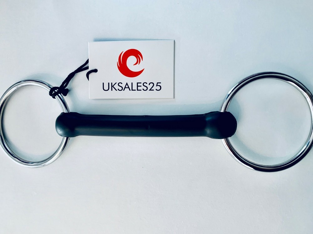 Loose Ring Rubber Mouth Snaffle Bit (UKSALES25®) *SAME DAY DISPATCH*